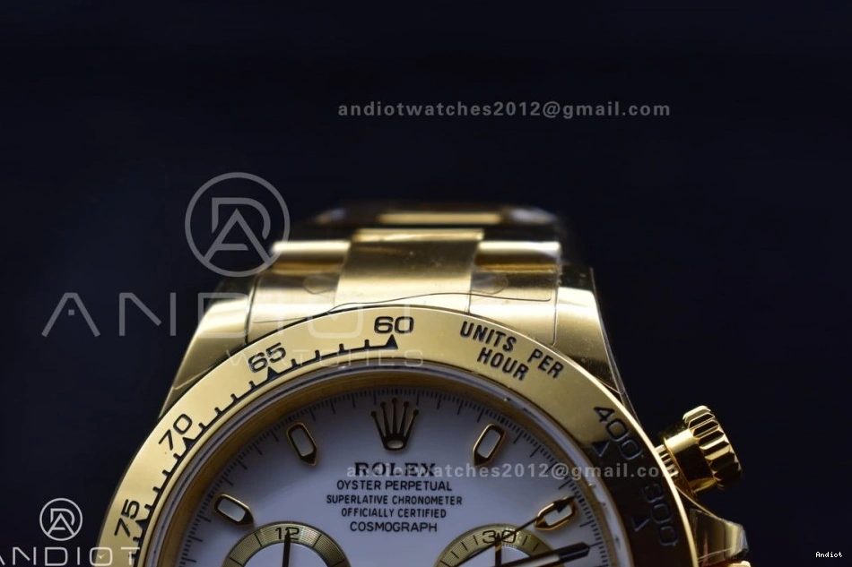 SA4130 White Dial Daytona BTF on Best Edition YG 1:1 Bracelet 116508 0205